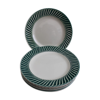 Set of 6 Digoin/Sarreguemines plates