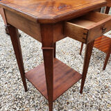 2 old bedside tables in marquetry