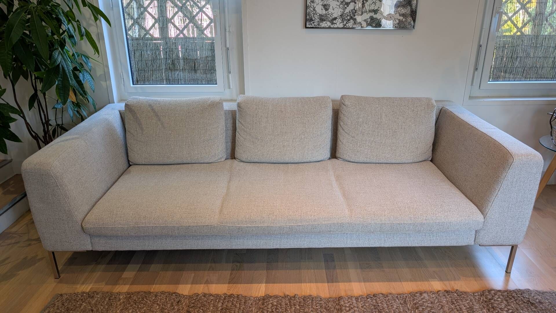 Montino 3-seater sofa Habitat in Lecce beige fabric