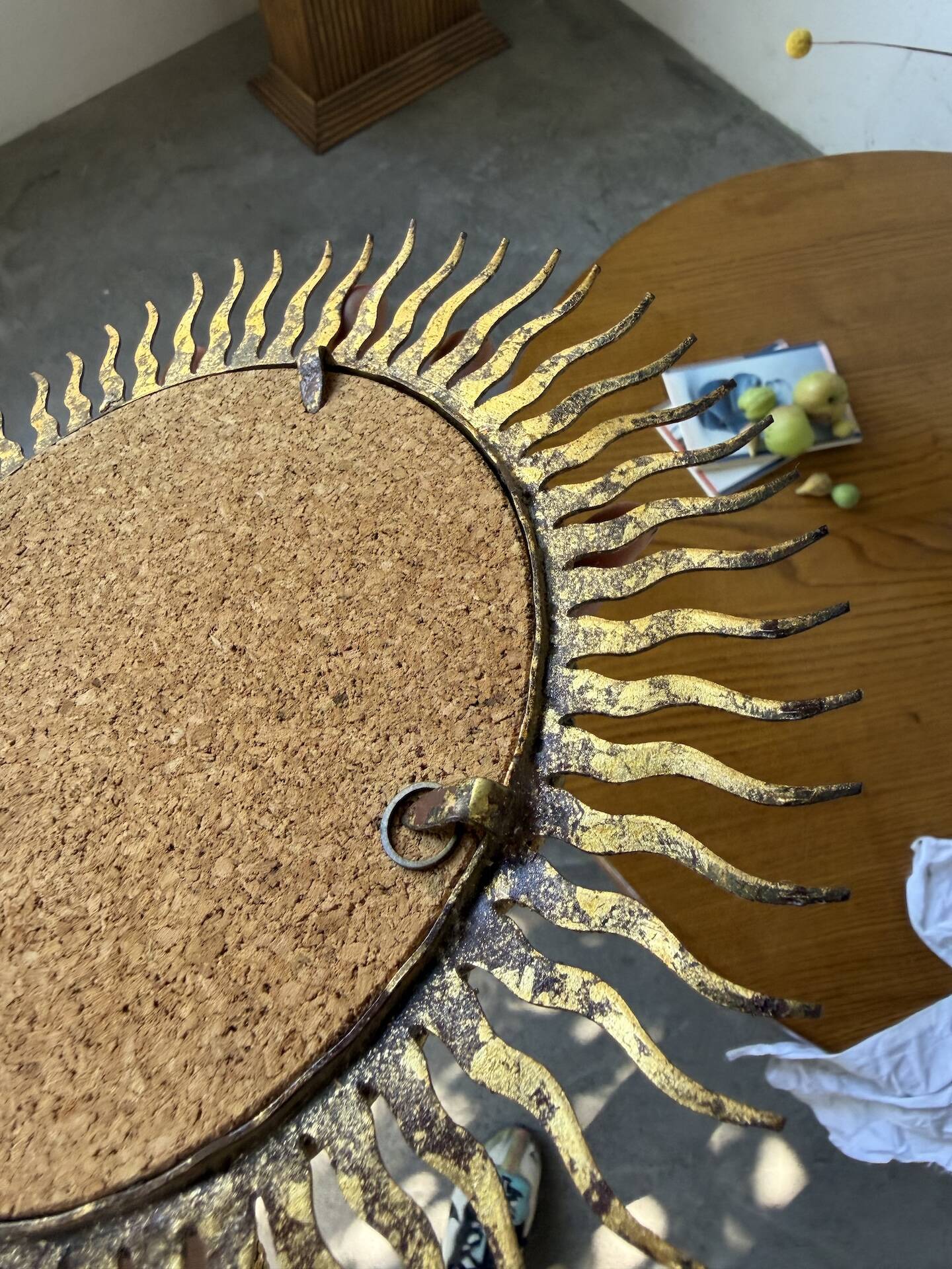 Sun mirror or patinated XS