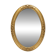 Miroir ovale style Louis XV doré miroir biseauté