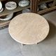 Side table, round low in travertine ⌀ 61 cm
