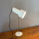 White aluminium designer table lamp made in Germany vintage