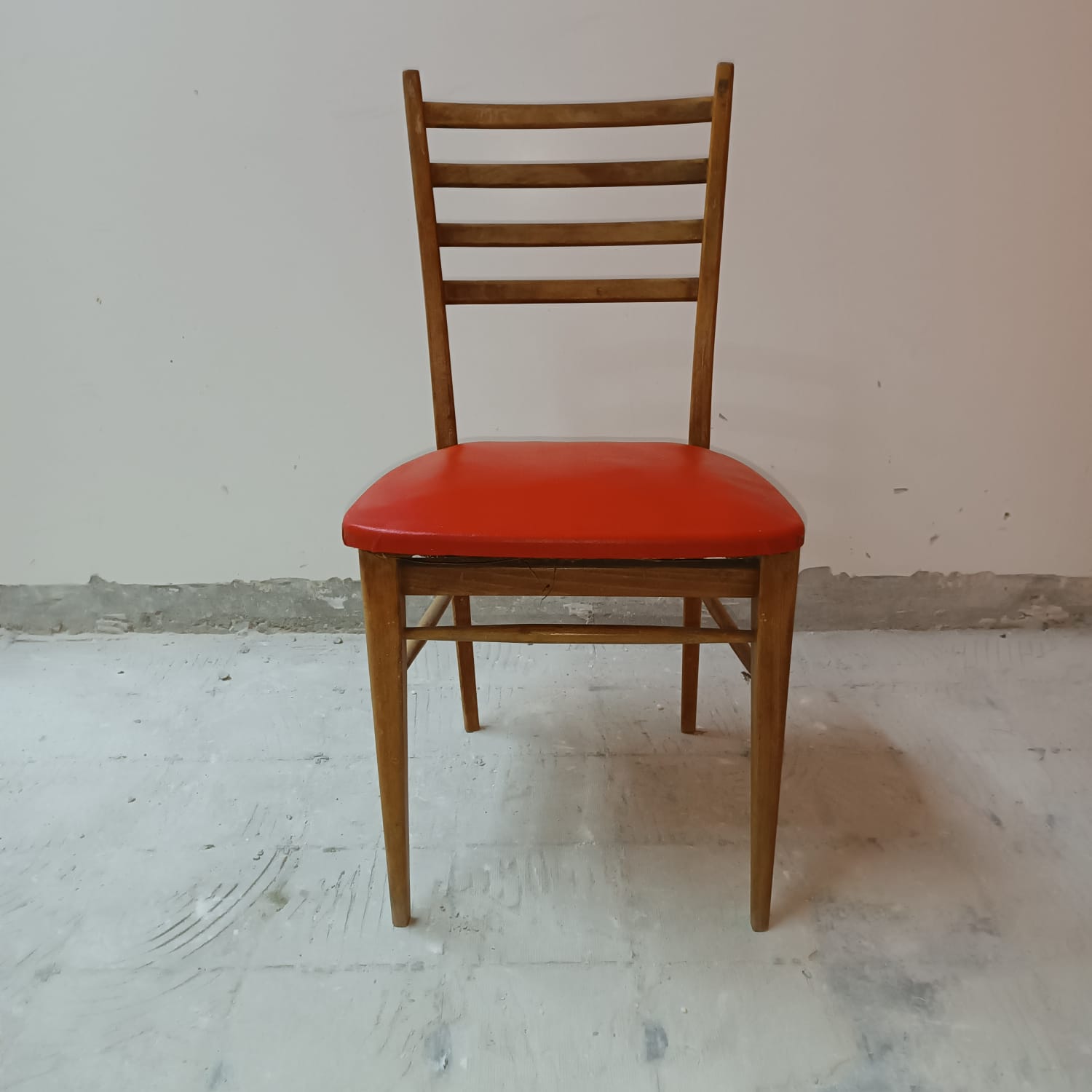 4 Scandinavian style wooden chairs