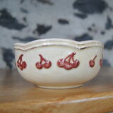 Ceramic bowl cherry décor