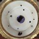 Crystal cut ceiling lamp and brass