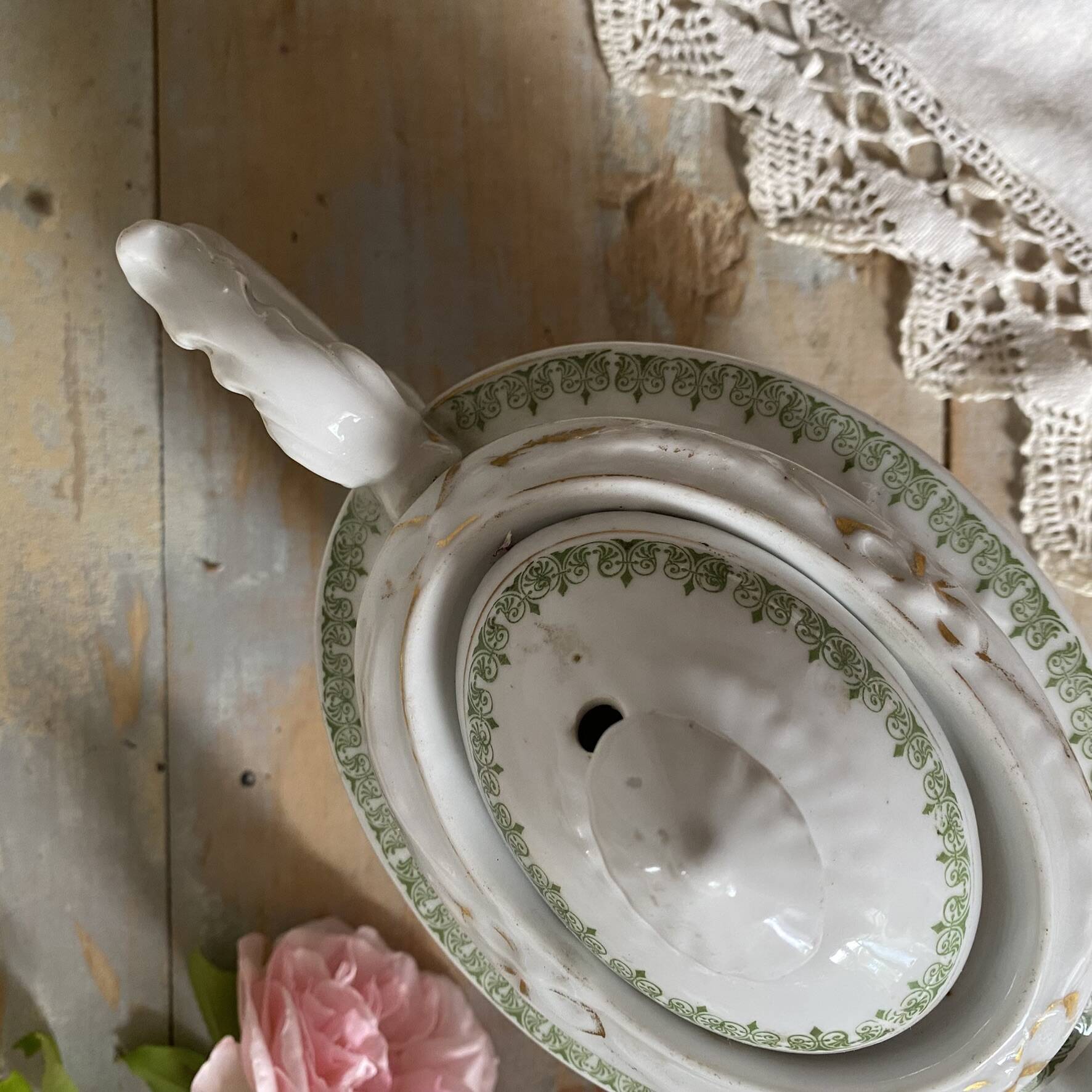English porcelain teapot
