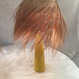 Yellow ceramic lamps pair