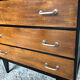 Black wood chest of drawers + 3 vintage black drawers #a143