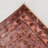 Vintage Large Pink & Red Floral Rug, 207x297Cm