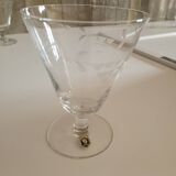 6 crystal water glasses