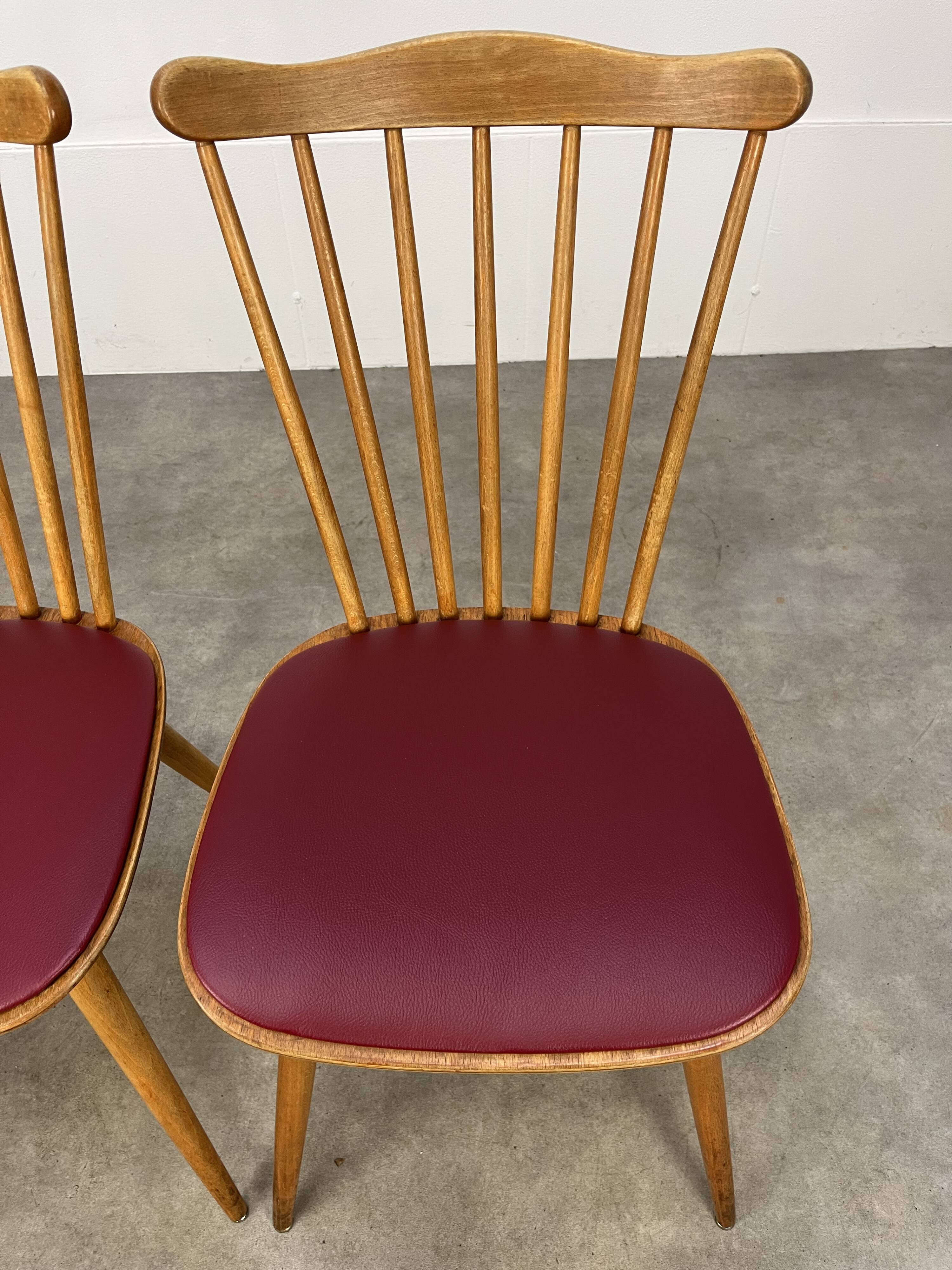 Pair of Baumann Menuet chairs from the 60s