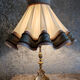 Lampe bronze et jupons