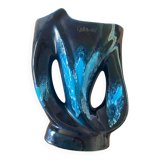 Vase Vallauris bleu intense avec dégradé