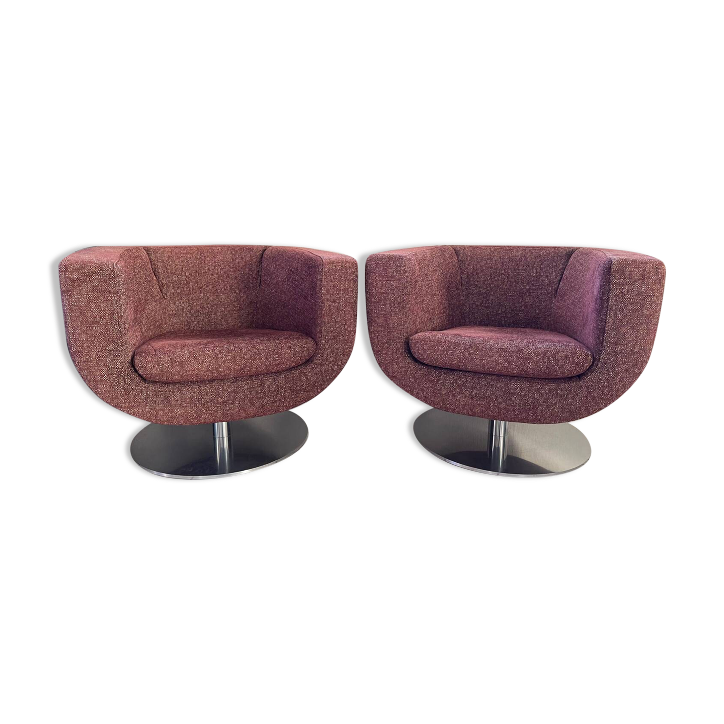 2 “Tulip” armchairs by Jeffrey Bernett for B&B Italia