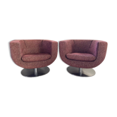 2 “Tulip” armchairs by Jeffrey Bernett for B&B Italia