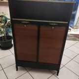 Vintage curtain filing cabinet