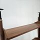 1960s teak floor/sky bookcase with shelves and compartment
