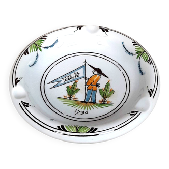 Ashtray in Gien Bicentennial of the French Revolution