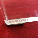 Dining table by David Lange (signature on the base).