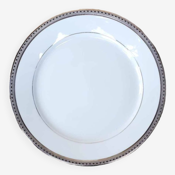 Philippe Deshoulières dinner plate in porcelain, Versailles model