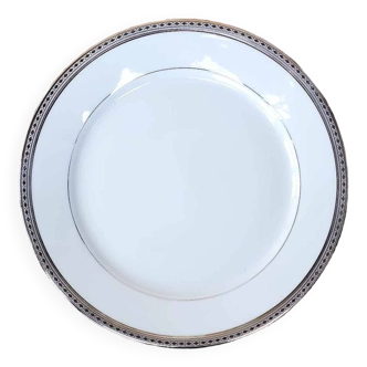 Philippe Deshoulières dinner plate in porcelain, Versailles model