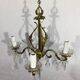 Chandelier With 4 Lights Bronze And Tassels