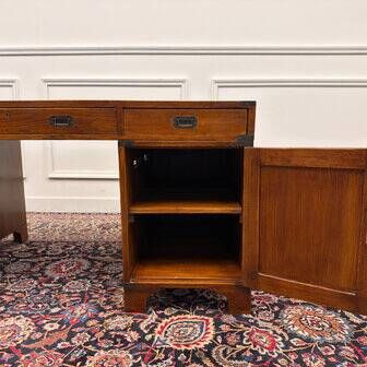 Classic English Eichholtz Campaign Desk