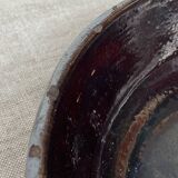 Vallauris iridescent ceramic gratin dish