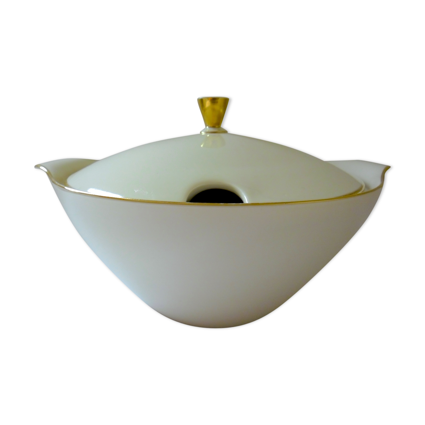 Seltmann-Weiden white and gold porcelain soup kitchen (Bavaria)