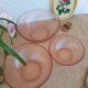 Trio of rosaline salad bowls twisted arcoroc