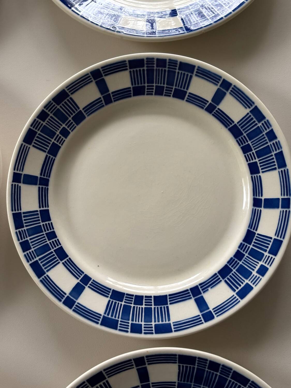 Antique faience plates Badonviller