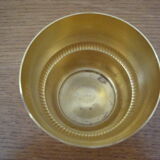 Sugar bowl and its vintage crab claw in gilded metal (2 hallmarks) vermeil or gold plated?