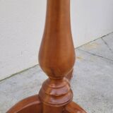 Psyche barber mirror with tripod base in cherry wood with system