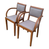 Pair of bridge armchairs