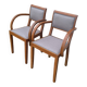 Pair of bridge armchairs