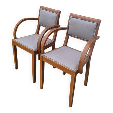 Pair of bridge armchairs