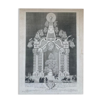 Jacques Philippe Le Bas, illumination, gravure, XVIIIème siècle