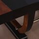 Expandable Art Deco Dining Table, Thuja Roots, Lacquered, France, circa 1930