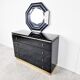 Jean Claude Mahey chest of drawers with mirror, 1970s