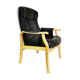 Leather reclining armchair, Nordic Easy Chair, Denmark.