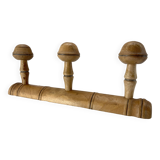 old Bamboo style wall coat rack