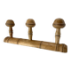 old Bamboo style wall coat rack