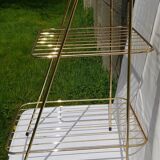 Golden metal side table 60s