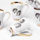 Porcelain glasses, Czechoslovakia, 1960s