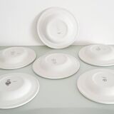 Set of 6 "Bird of Paradise" soup plates from Sarreguemines