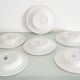 Lot de 6 assiettes creuses "oiseau de paradis " Sarreguemines