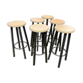 Suite of 6 stools