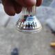 3 vintage chrome metal suspensions