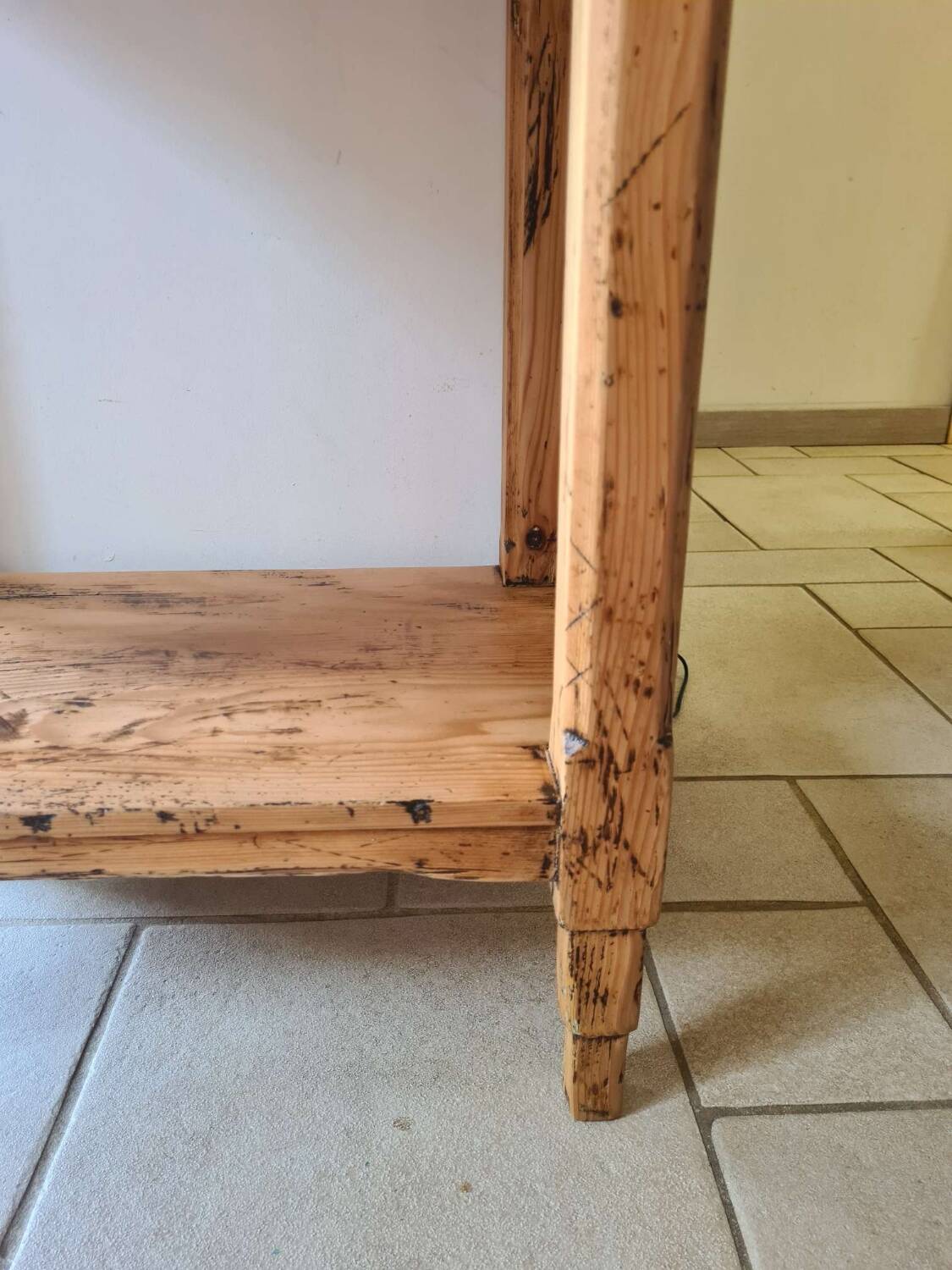 Country chic console side table